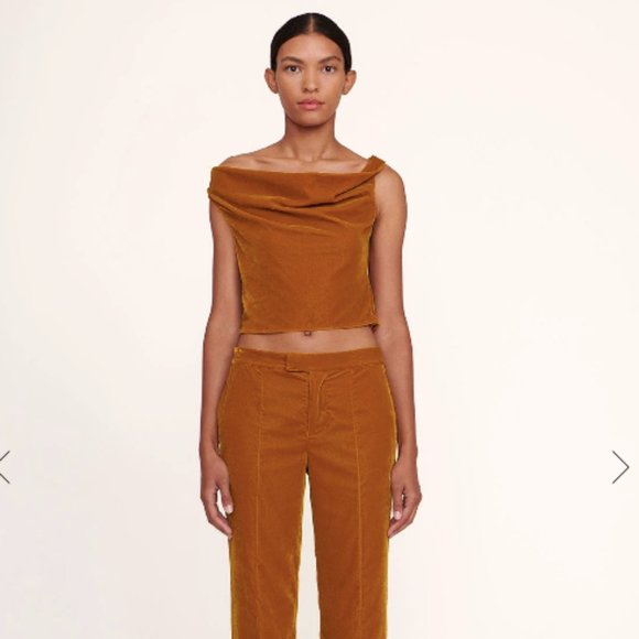 NWT STAUD VIVIANNE TOP OCHER - MEDIUM - Picture 3 of 8